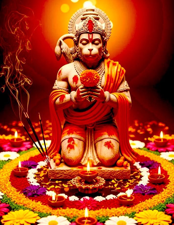 संकट मोचन नाम तुम्हारा
हरते सब दुःख भाग्य हमारे
 जय श्री हनुमान जय श्री राम