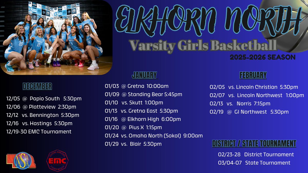 Elkhorn North Girls Basketball tweet media