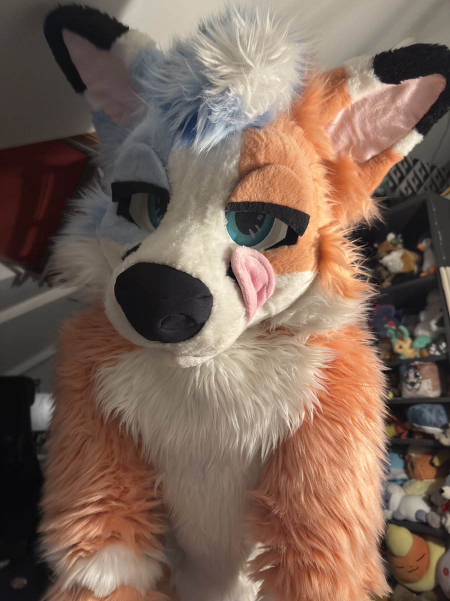 MadeInBatter's tweet image. This is the last thing you see before being cuddled by a big fluffy fox 😌

📸 - @inviernopup 

#fursuitfriday #furry