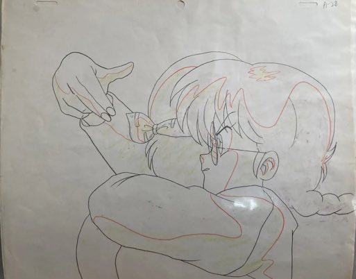 今日は良牙デート回！遂に変装許嫁らんまが登場だー！！という訳で持参のセル画動画公開🎵
#らんまアニメ #セル画