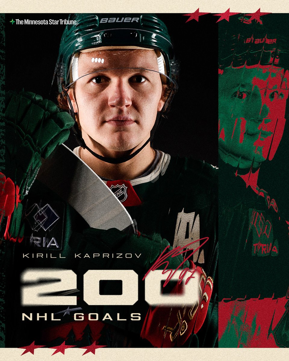 THE KIRILL KAPRIZOV SPECIAL 🚨 

congrats on another big one!!

#mnwild | <a href="/StarTribune/">The Minnesota Star Tribune</a>