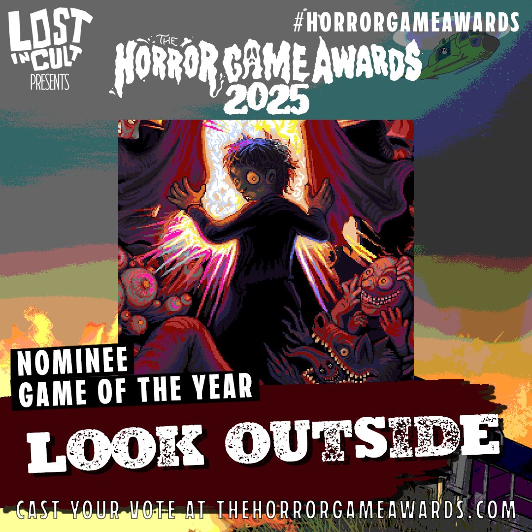 FrancisCoulombe's tweet image. Look Outside has received 6 nominations for @HorrorGameAward ! Including game of the year, best indie horror and best narrative! Check the link below to vote, and maybe it could win.