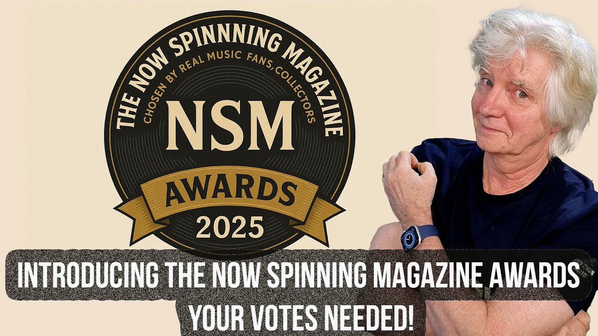 Now Spinning Magazine Music Awards 2025 — Please submit your choices! 
youtu.be/VcLIZywI82M