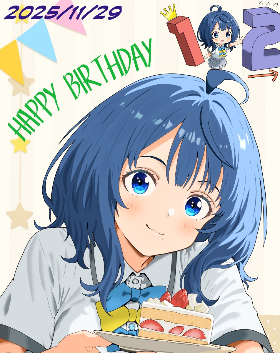 hotaru_090's tweet image. Happy birthday🥳🍰

#八奈見杏菜
#八奈見杏菜生誕祭2025