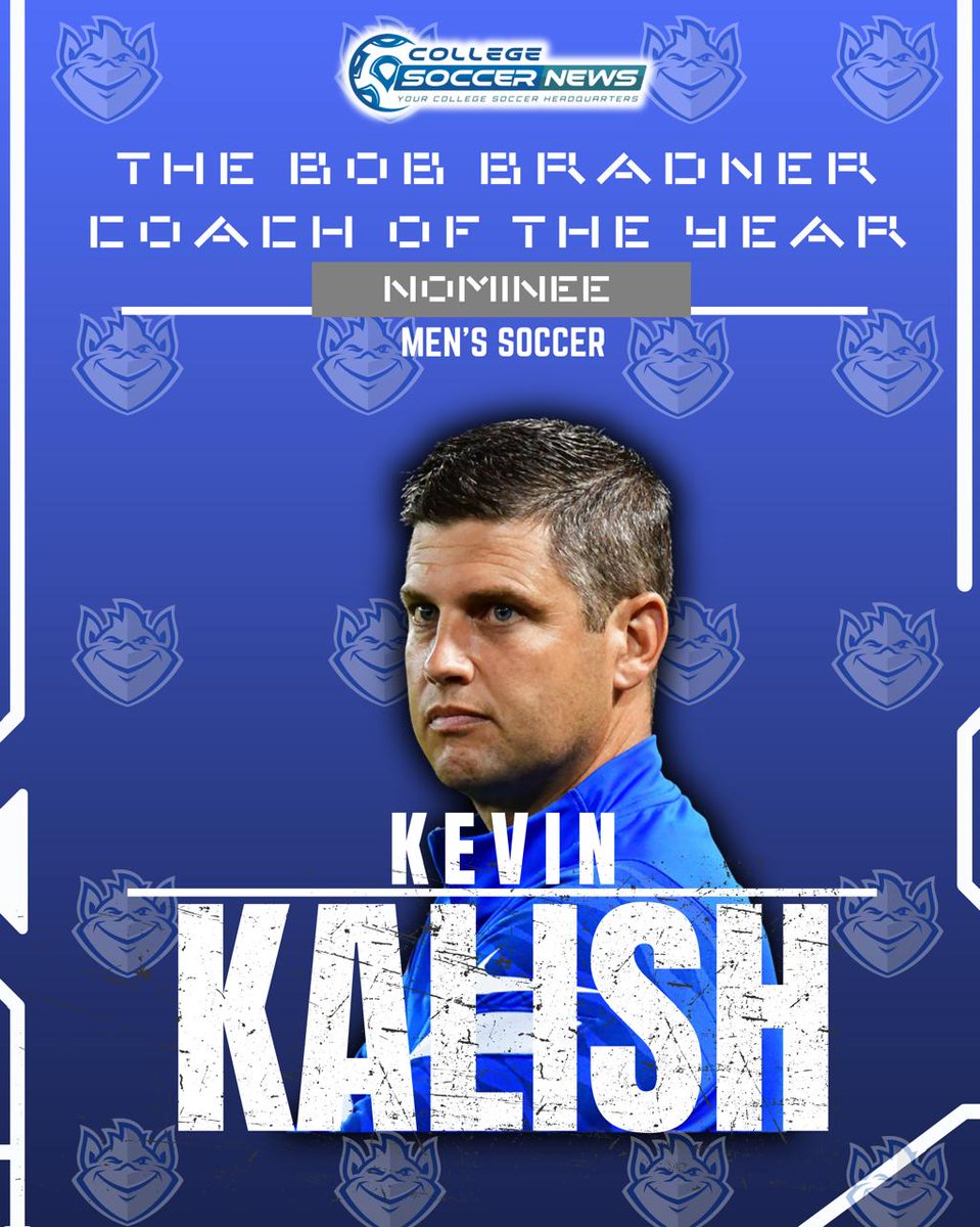 Meet Kevin Kalish: ⬇️

Head Coach of Saint Louis Men's Soccer, won the A10 Double and a nominee for the Bob Bradner Coach of the Year Award 👏.