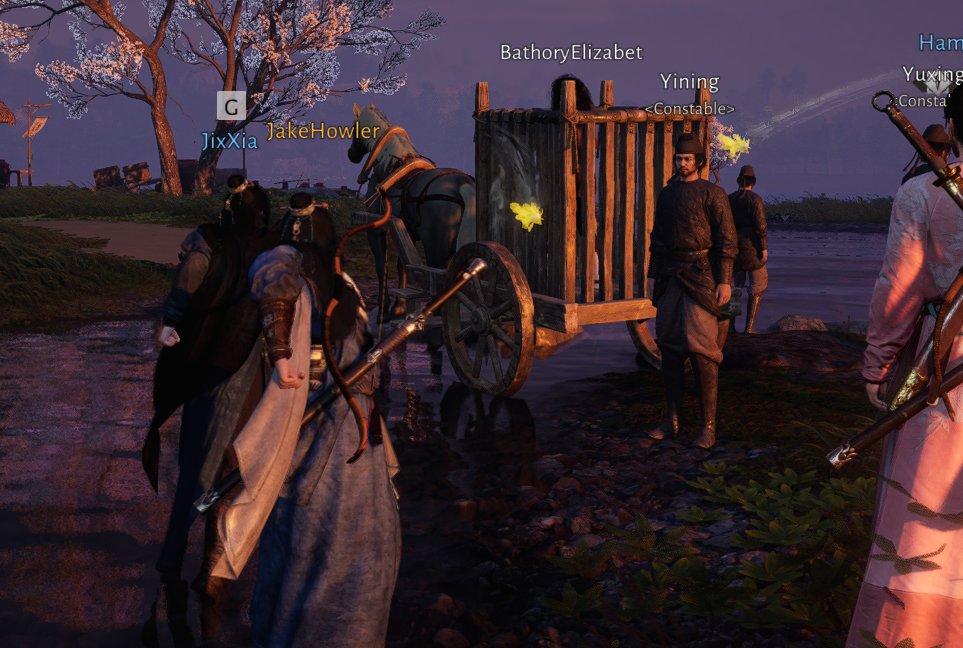 ItsJakeHowler's tweet image. You can throw eggs and vegetables at  criminal players in @WhereWindsMeet_  

:D