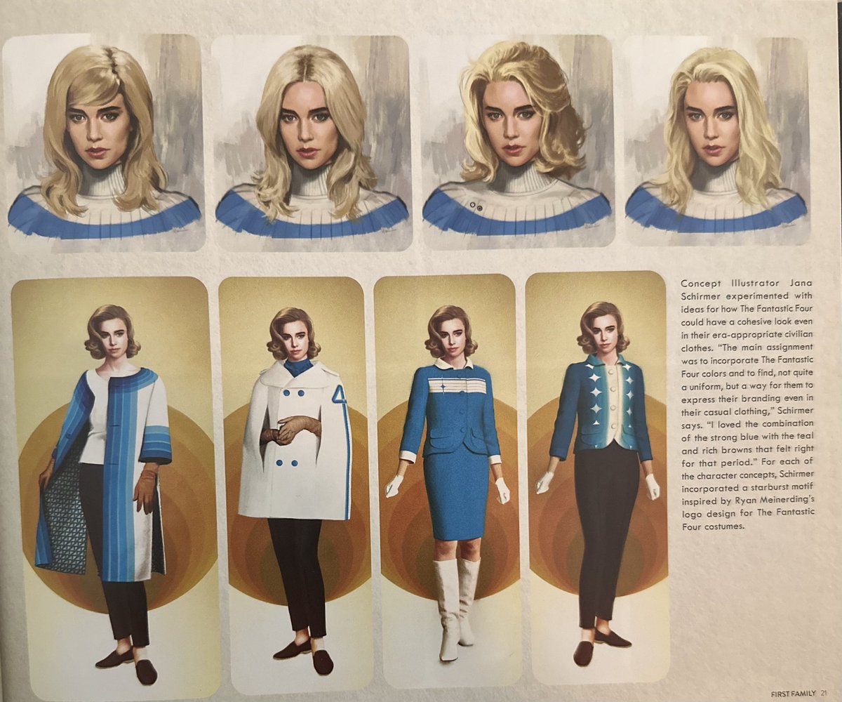 Différents concept arts de Vanessa Kirby en Sue Storm pour ‘ THE FANTASTIC FOUR : FIRST STEPS’. 

( via The art of the movie partagé par <a href="/savahannaISme/">𝓢 🍂</a> )