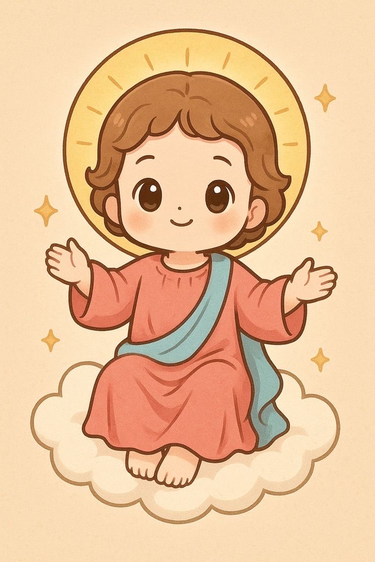 Divino niño Jesús, enséñanos a disfrutar la vida como los niños, permite que las cosas que suceden a nuestro alrededor no nublen la alegría que nos regalas en cada despertar y regálanos el don de ver lo bueno en lo que se nos presenta en nuestro camino. ❤️