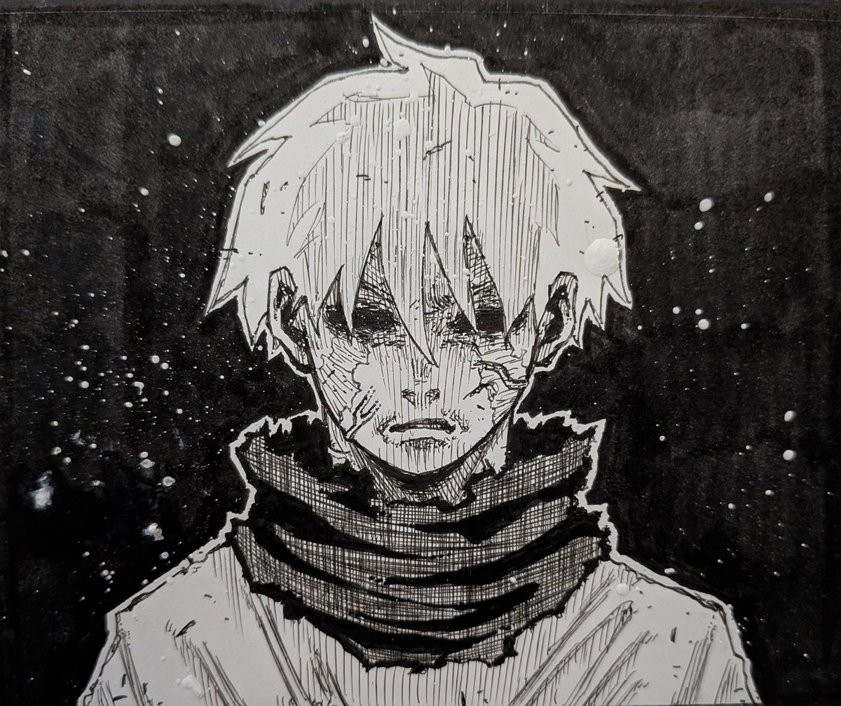 wp7js's tweet image. やっっっとネームが終わりそうです！！！
今回の主人公、お目々がありません

＃週刊少年ジャンプ漫画家志望
＃漫画家志望
＃絵
＃イラスト