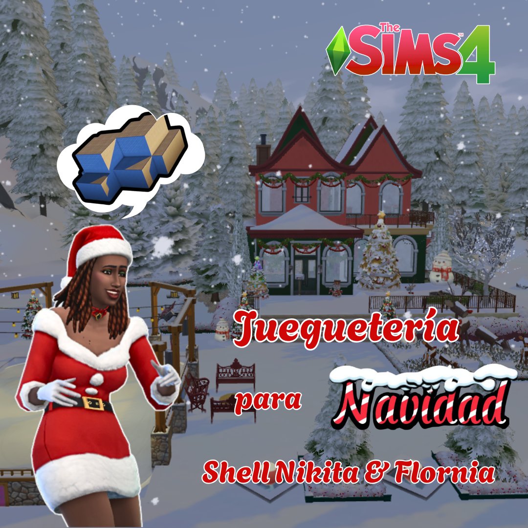SimsLoly's tweet image. He hecho este RETO del #shell de @Nikitasimmer decorándolo para dar inicio a NAVIDAD en @simsloly Creando una juguetería y venta de detalles navideños Casa de Ocio negocio. Esa Casa la pueden encontrar en la galería con el ID: Simsloly youtu.be/uWdOOmXII2s?si…