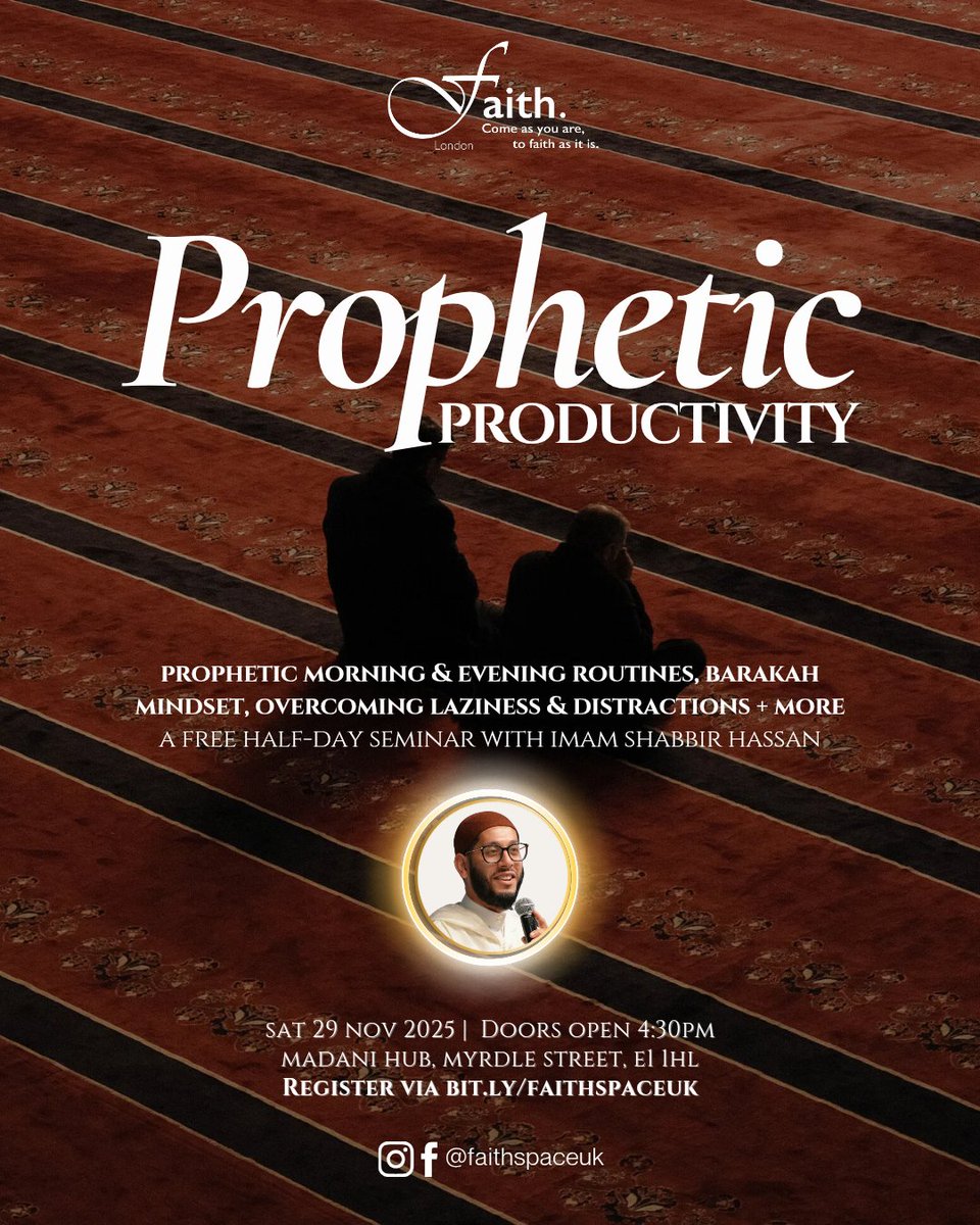 Final 15 spaces for tomorrow's seminar!

If you're free and would like to join us as we discuss Prophetic Productivity in today's age, sign up below 👇🏾 

Register here: luma.com/srhinxx4