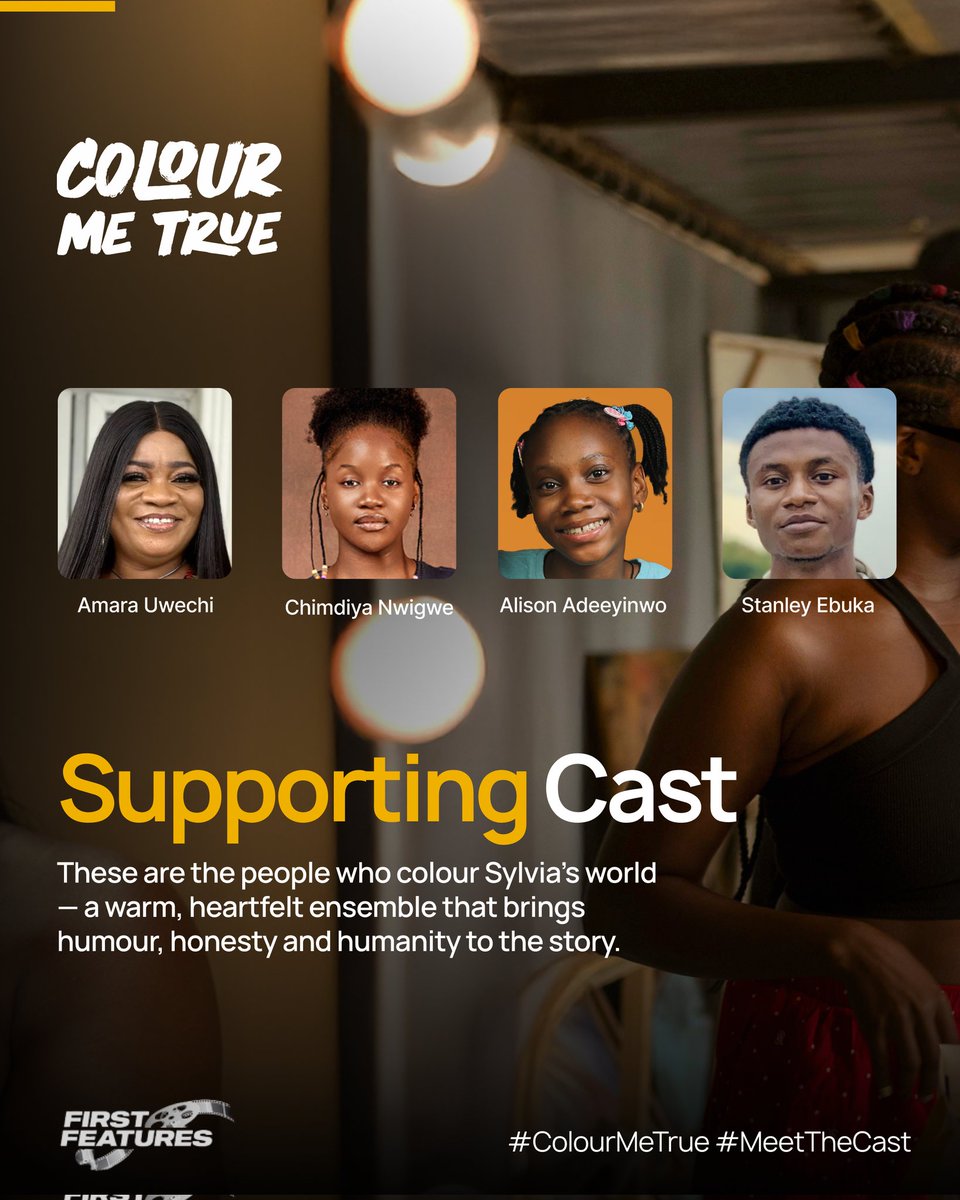 AnieeTheKing's tweet photo. We also has such a beautiful and talented ensemble of supporting cast! These guys here added so much life and colour to the overall story!
#4thOfDecember2025, #ColourMeTrue goes live on Prime Videos and you must not miss it.
#NatIveFilms
#WatchNollywoodFilms
#FirstFeatures https://t.co/OtDdP5WE8i