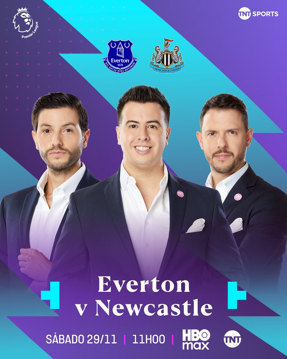 ¡Qué platillo en Hill Dickinson Stadium! 😮‍💨

<a href="/DanielBarba_/">Daniel Barba</a>, <a href="/christianelguea/">Tibu Elguea</a> y <a href="/PepedelBosque/">Pepe Del Bosque</a> lo llevarán para ti. 🎙️

🍬 <a href="/Everton/">Everton</a> 🆚 <a href="/NUFC/">Newcastle United</a> 🪶
🗓️ Sábado 29 de noviembre
⏰ 11:00 h
📲 <a href="/StreamMaxLA/">HBO Max Latinoamérica</a>: bit.ly/4fYZ4aQ
📺 <a href="/TNTLA/">TNT™ América Latina</a>

#LaPremierEnHBOMax | #TNTSportsEnHBOMax