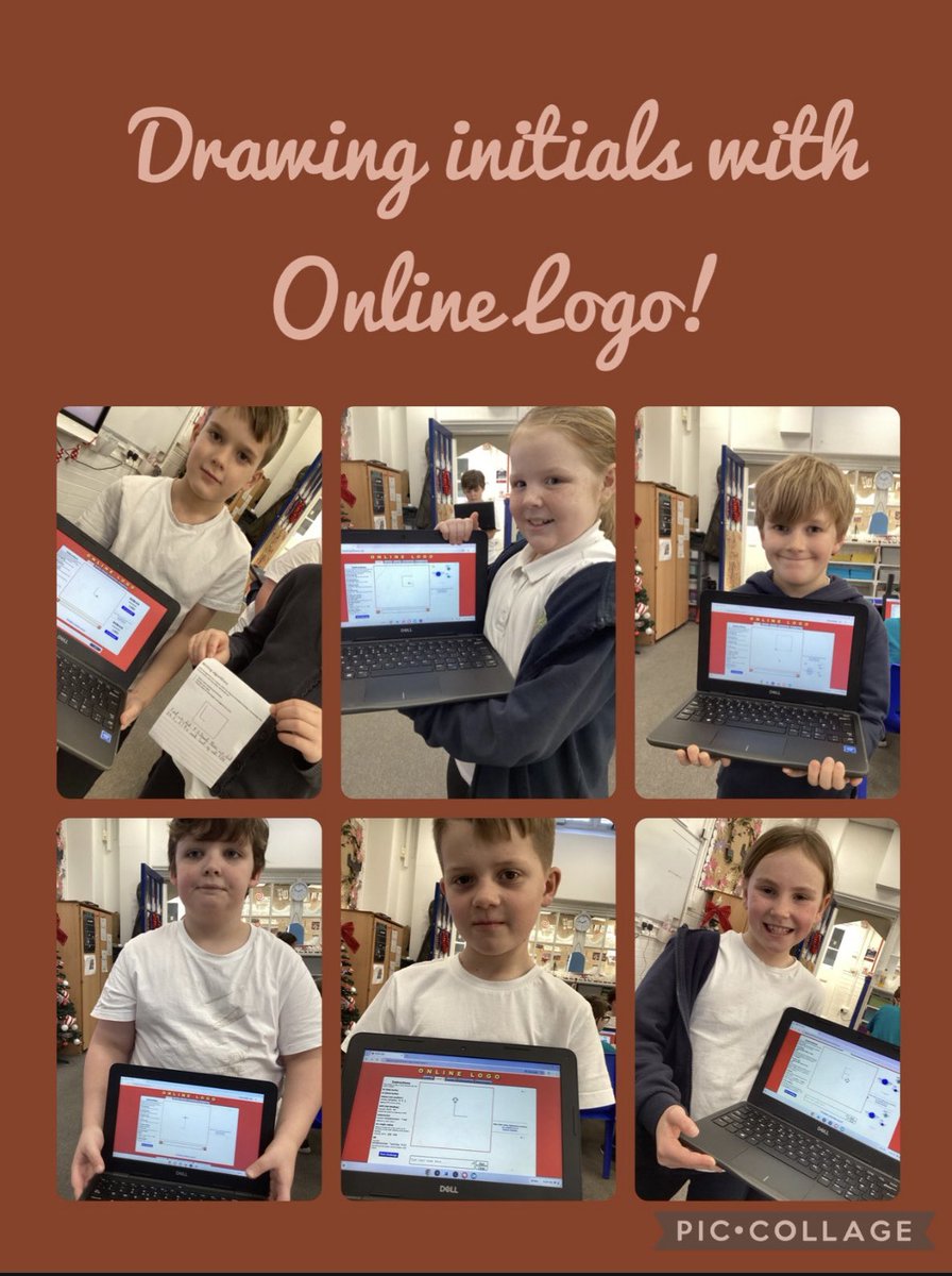 EgremontY3and4's tweet image. Year 4 have been busy programming on the laptops. 
Today they drew their initials by thinking carefully about the commands and algorithms needed to draw their initial! 💻⭐️