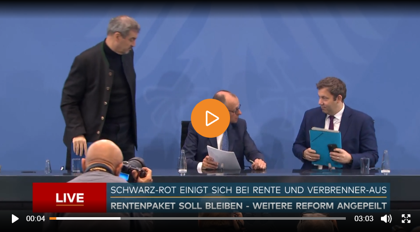 Läuft bei uns oder 🇩🇪
- Wir werden mit hoher Wahrscheinlichkeit länger arbeiten müssen.
- Wir müssen unsere Altersvorsorge stärker selbst absichern.
- Auto-Entscheidungen werden riskanter und politischer.
- Wohnen wird nicht automatisch günstiger.
-Unsere Abgabenbelastung wird