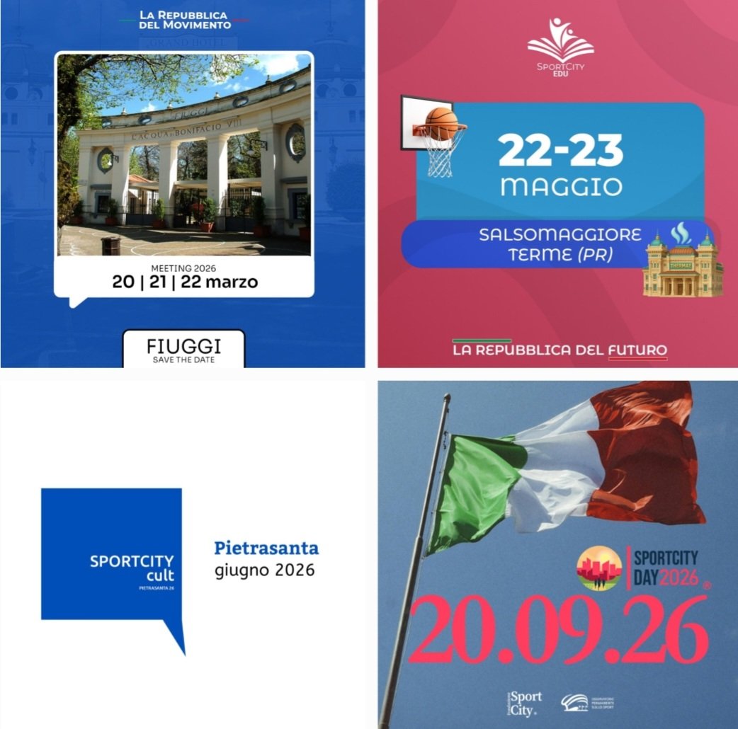 Un anno per muovere le città.
🟢⚪🔴 C’è un filo che unisce luoghi, piazze,scuole e territori: la voglia di costruire città più attive, inclusive e sostenibili.
Il 2026 sarà un percorso di incontri, dialogo e movimento per generare valori insieme. 
Il futuro è già in movimento.