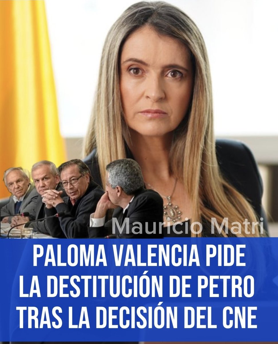 mauriciomatri's tweet image. La candidata Presidencial Paloma Valencia pidió la destitución del narcoguerrillero presidente @petrogustavo por sobrepasar los topes electorales.
&quot;Todos sabíamos que a Petro lo habían financiado los narcoterroristas de Colombia&quot;
Aseguró @PalomaValenciaL en una rueda de prensa…