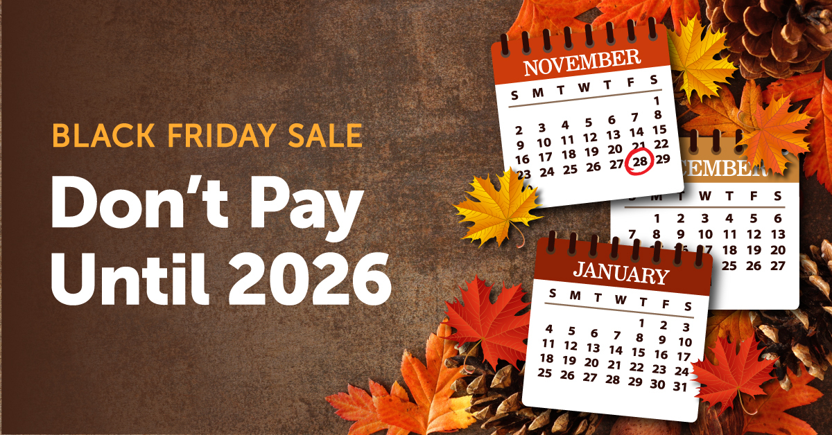 🖤This Black Friday Sale is Live 🖤 Skip payments until 2026!
bit.ly/486gZKa