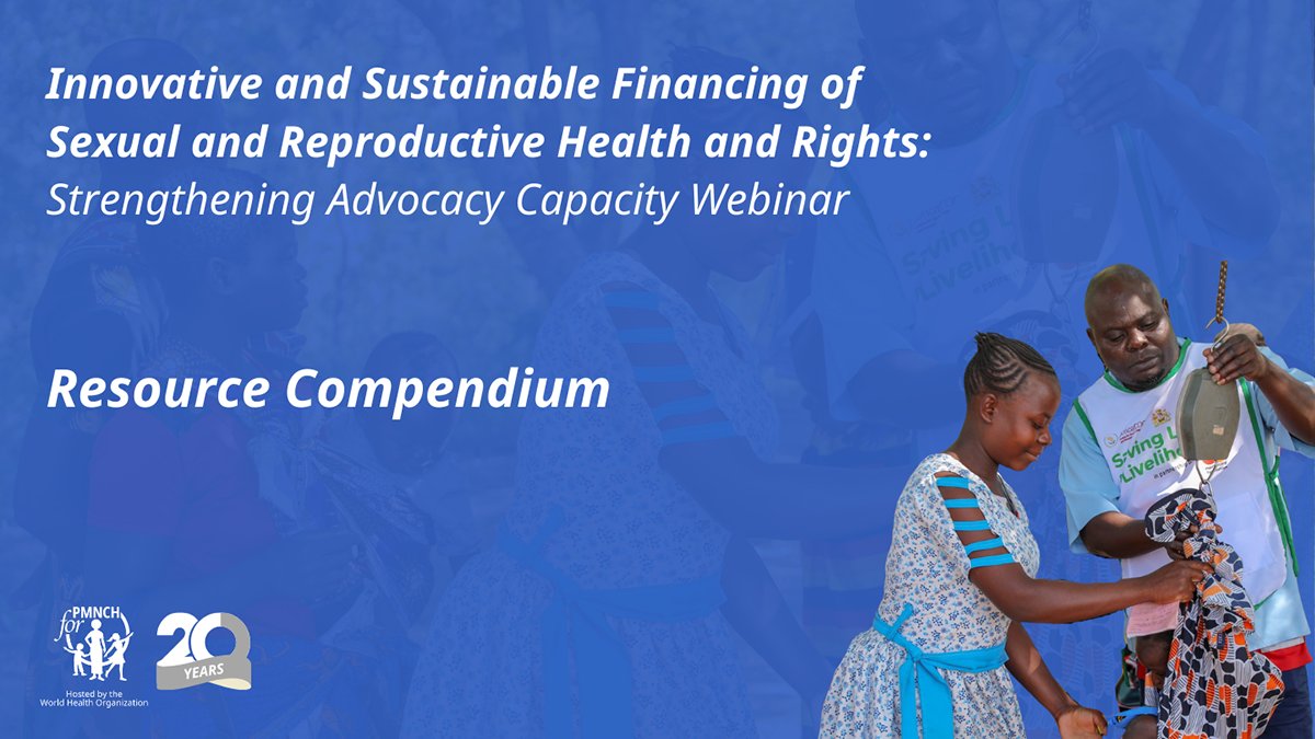 PMNCH's tweet image. 📘 Explore our #SRHR Financing Resource Compendium — a curated hub of tools, case studies &amp;amp; guidance to strengthen advocacy &amp;amp; investment for sexual &amp;amp; reproductive health &amp;amp; rights.

🔧 Tools
📊 Case studies
🎥 Workshop assets
📚 Further reading

Access it all 👇…