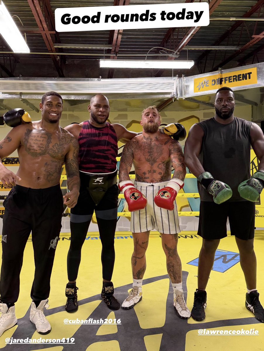 IfnBoxing's tweet image. ‼️ Jake Paul has been doing rounds with Jared Anderson, Frank Sánchez &amp;amp; Lawrence Okolie ahead of his bout against Anthony Joshua 🤝

[Via - @jakepaul’s IG]