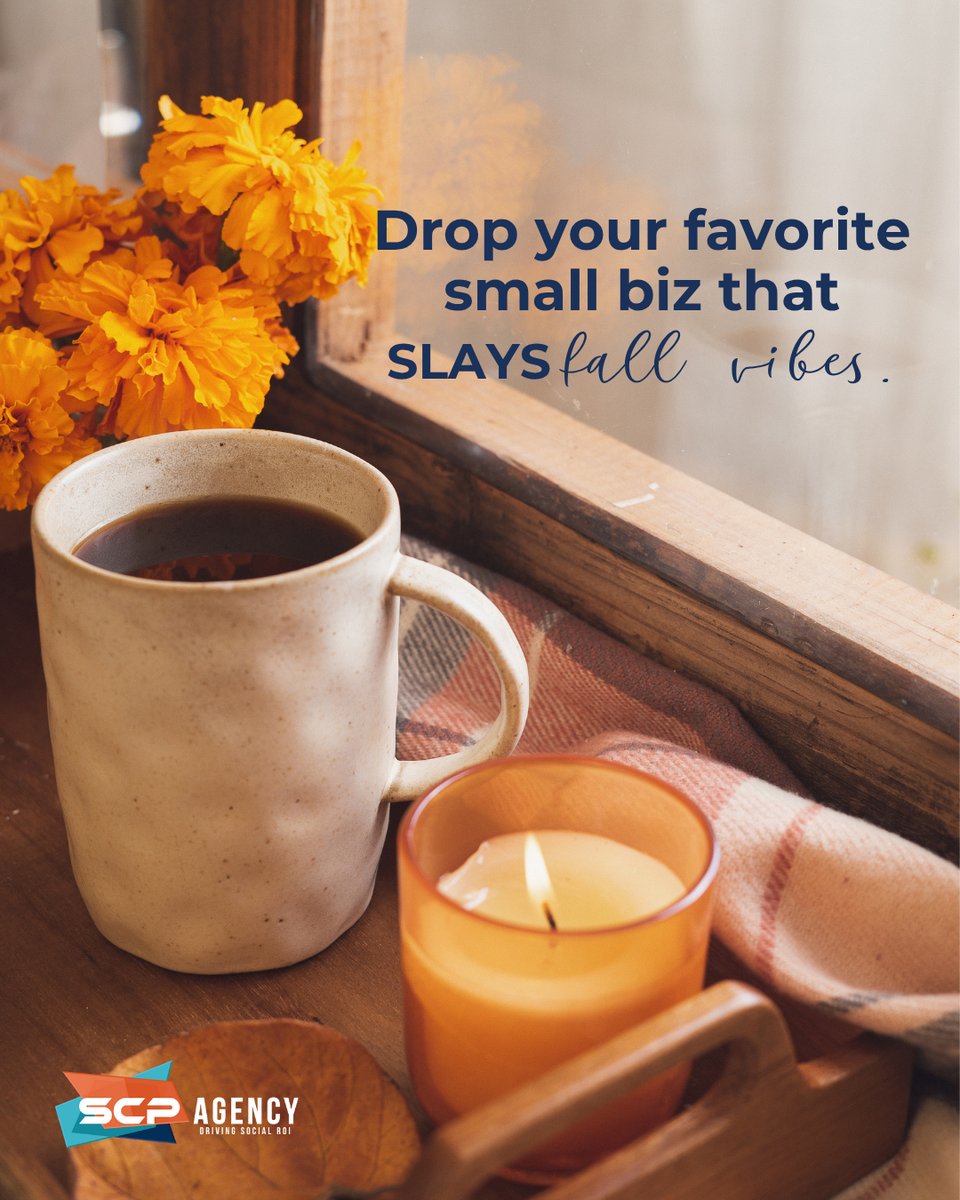 SCPAgency's tweet image. Candle maker? 🍂 Latte queen? 🍁 Flannel pop-up? Tag them so we can shout them out... &apos;tis the season to shop small and loud! 💖 #SupportLocal #SmallBizSeason #SCPAgency