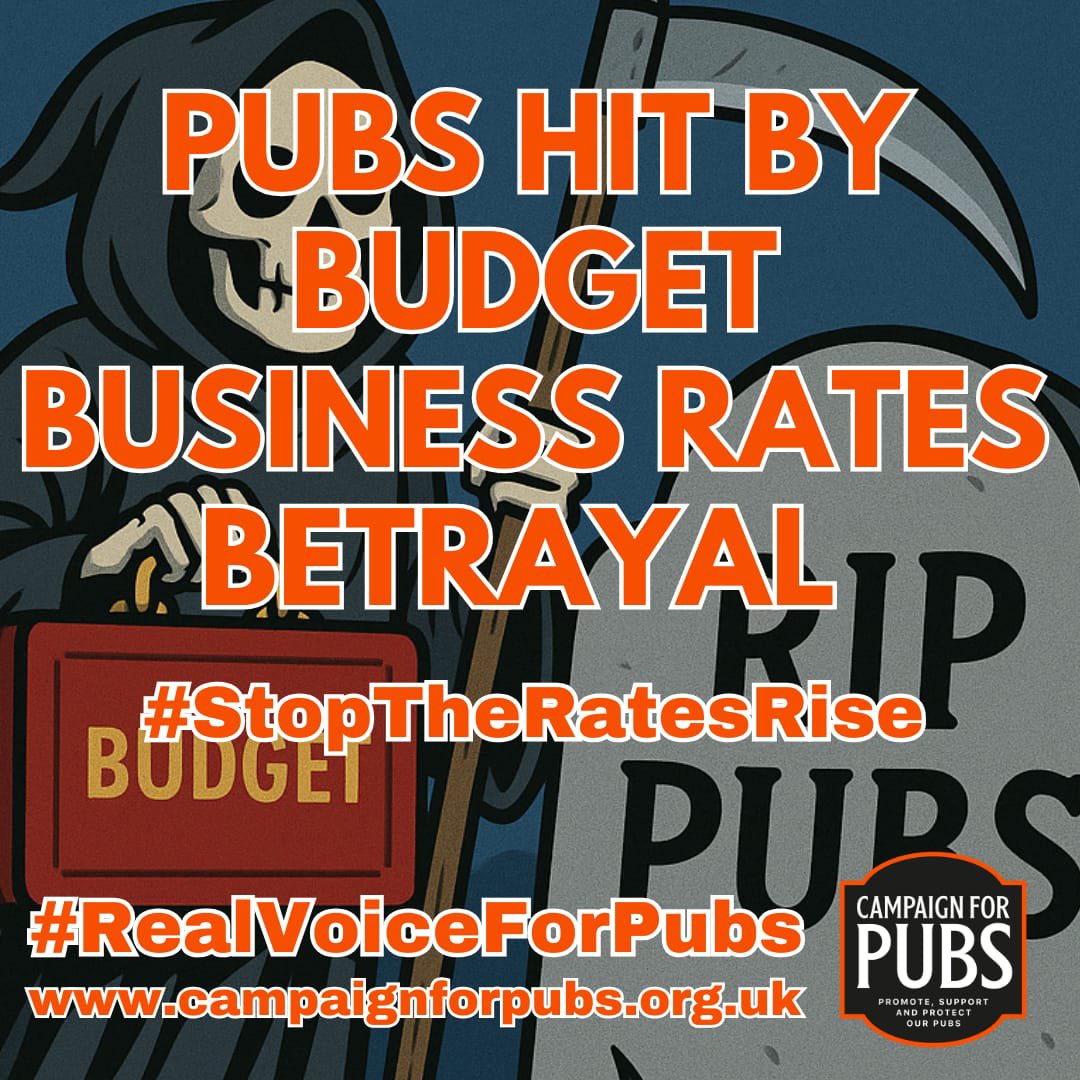 🚨 BUSINESS RATES BETRAYAL: The Chancellor misled Parliament. Most #pubs in England &amp; Wales face a huge HIKE in #businessrates due to dodgy revaluation.

This MUST be scrapped &amp; there must be an investigation <a href="/RachelReevesMP/">Rachel Reeves</a> <a href="/peterkyle/">Peter Kyle</a>!

#StoptheRatesRise

campaignforpubs.org.uk/business-rates…