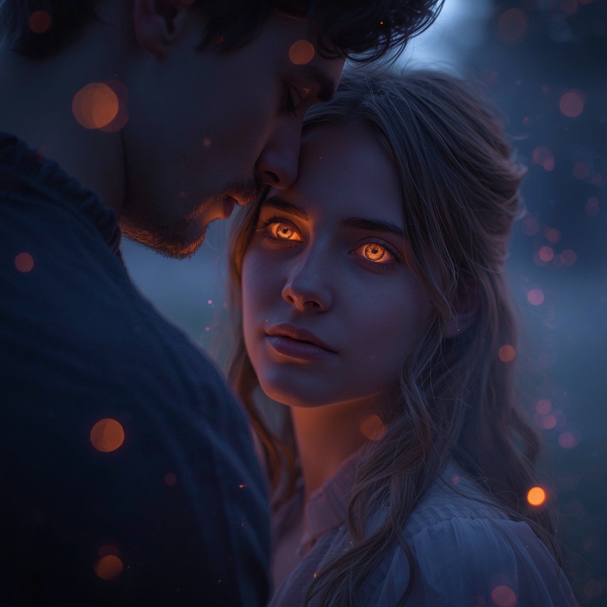 Y todo es tan callado, tan fantástico,
En tus ojos hay encanto, algo mágico.
Pero el silencio eterno no podría vivir —
Pues el corazón anhela calor sentir.