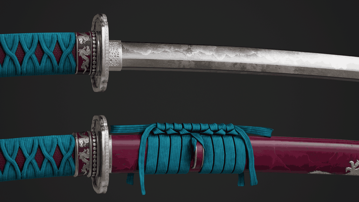 Ghoustly3D's tweet image. Tokimori - Katana
#Modeling #Blender #Marmoset #Dev #SubstancePainter #RoDevs #RobloxDev