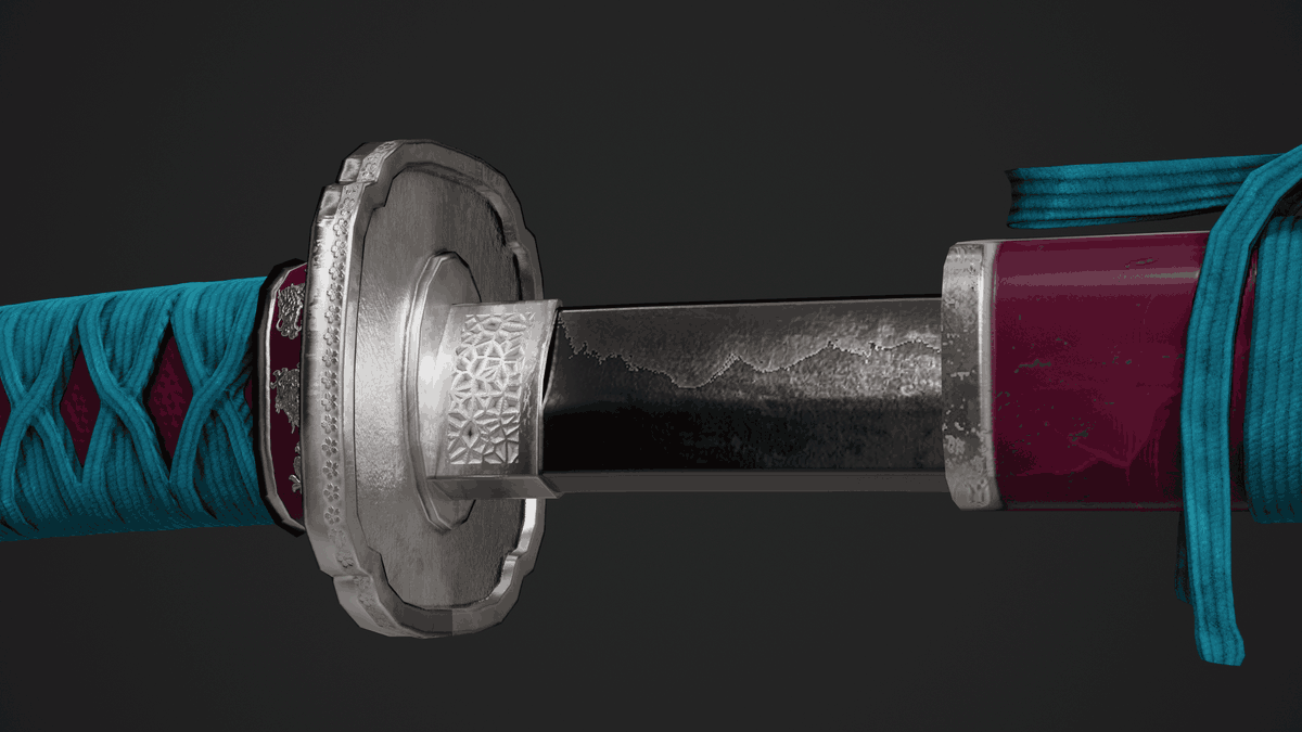 Ghoustly3D's tweet image. Tokimori - Katana
#Modeling #Blender #Marmoset #Dev #SubstancePainter #RoDevs #RobloxDev