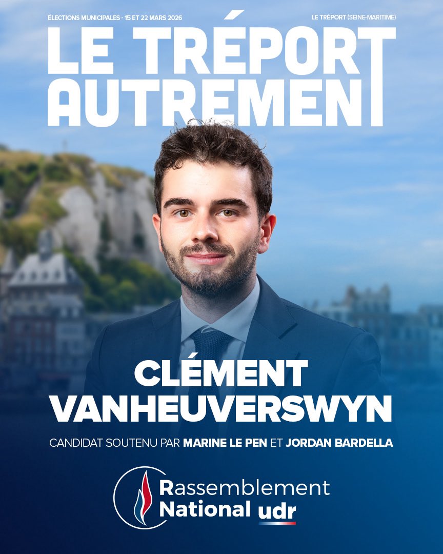🇫🇷 Je suis candidat à la mairie du #Tréport !

Avec mon équipe, nous voulons une ville plus propre, plus sûre, plus vivante et une municipalité aux côtés de nos commerçants et de nos marins-pêcheurs.

Après 50 ans de mauvaise gestion communiste, nous sommes là pour gagner.