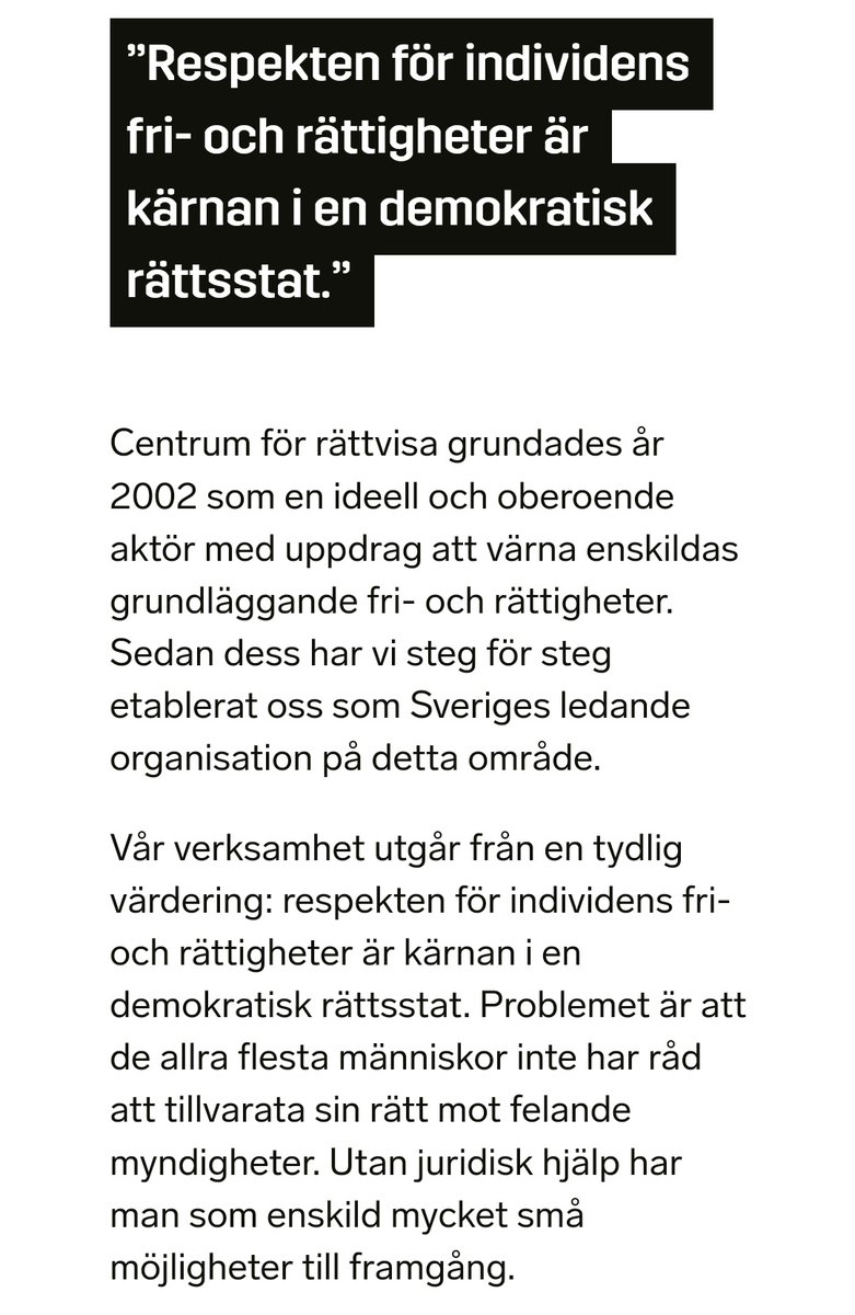 tjockenheimer's tweet image. Omöjligt att man startar Centrum för rättvisa med dessa ord för att sedan införa visitationszoner, massövervakning, nedmontera posthemligheten, brottsprovokation och allt möjligt skit så fort lite makt finns att tillgå utan att få fickor och buk rejält fyllda först.