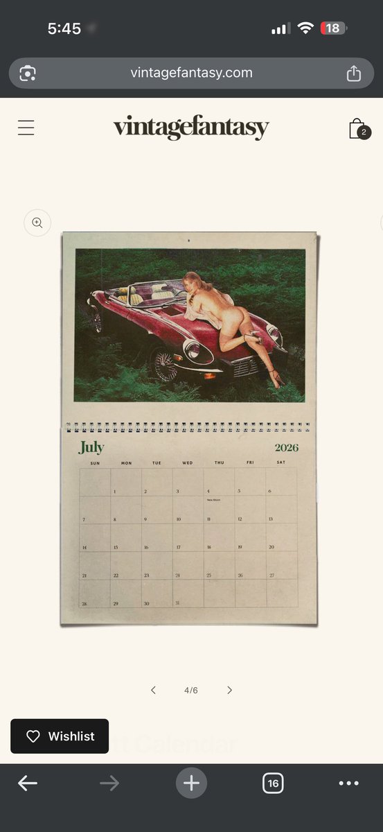 2026 butt calendar. Available now!
VintageFantasy.com