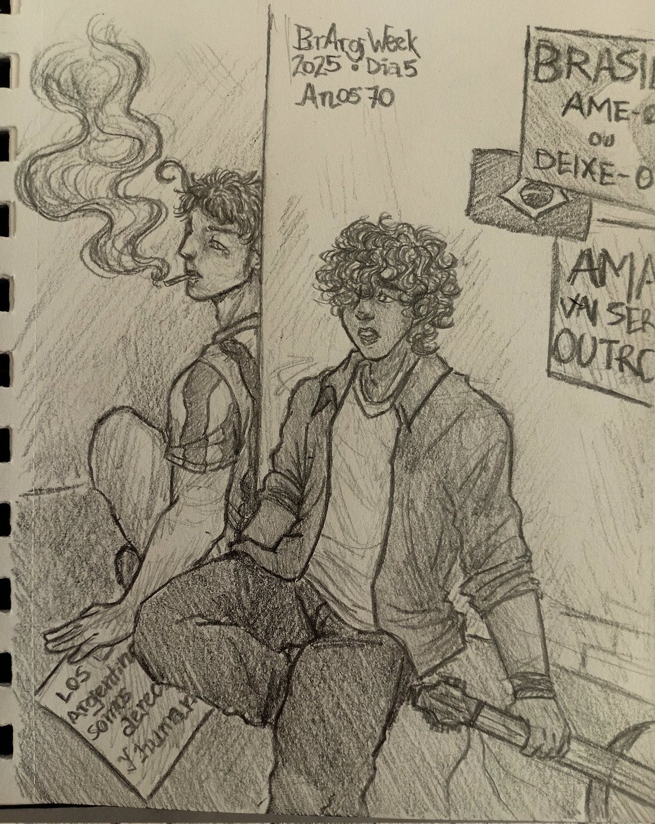 BrArg Week 2025
Dia 5: Anos 70 

Eu desejo do fundo do meu coração que vocês tenham um olhar mais atento para esse desenho 💔

#brarg #LatinHetalia #lhargentina #lhbrasil #BrArgWeek2025