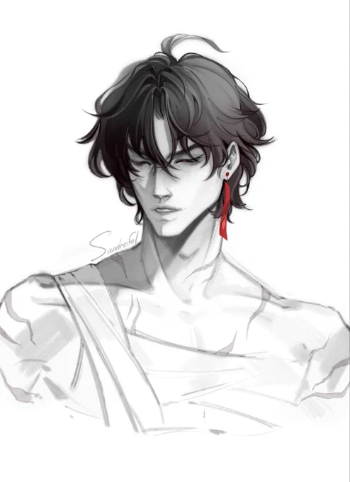 I've spent a long time thinking about how he looks with short hair #blade #hsr