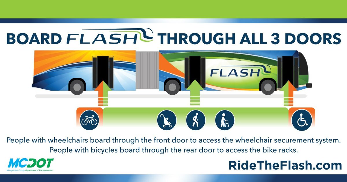 MCDOTNow's tweet photo. 🚨Flash Friday🚨
With FLASH Bus Rapid Transit, enjoy:
✅Faster service
✅ Free WiFi📶 & USB🔌charging
✅ Bring bikes🚲on board
✅ High-frequency service
✅ Real-time arrival estimates!
Built for comfort and convenience.
🚌▶️ https://t.co/0F99IOG3An #ridetheflash https://t.co/CtZVK68WaS