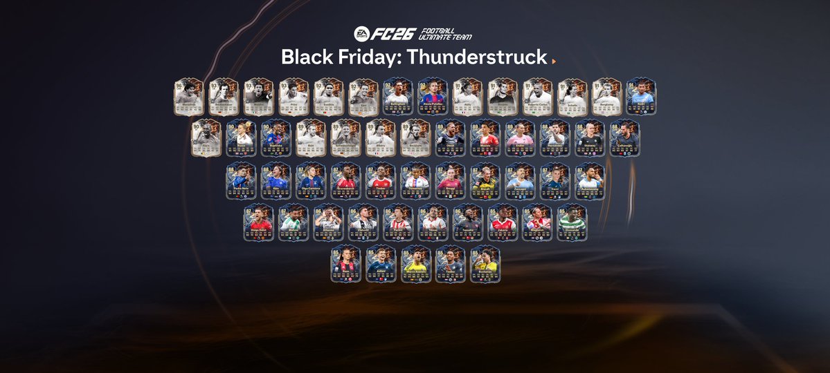 FutCoinDungeon's tweet image. Black Friday sale is live 

50£/m  ⚡⚡⚡⚡ 

Dm me ASAP to book your orders 
#EAFC26 #eafc25 #eafc #FC26 #BlackFriday #Sales #coins #coin #Thunderstruck