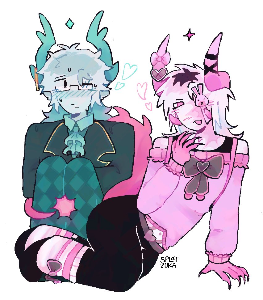 splatzooka's tweet image. hes jsut really shy #phighting #phightingart