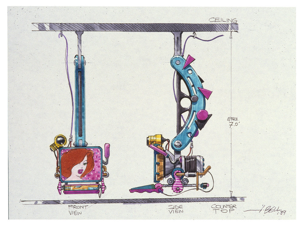 ComputerLove_'s tweet image. Concept art from Back to the Future Part II (1989)