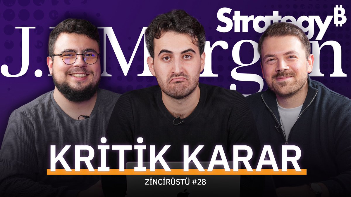 Bu hafta Zincirüstü’nde,

- JPMorgan, Strategy $MSTR gerilimi
- $AERO, $TIA, $XPL 
- $MON airdrop sonrası 

ve çok daha fazlasını konuştuk! 

İzlemek için 👇
🔗: youtu.be/qqE06DaPjIo?si…