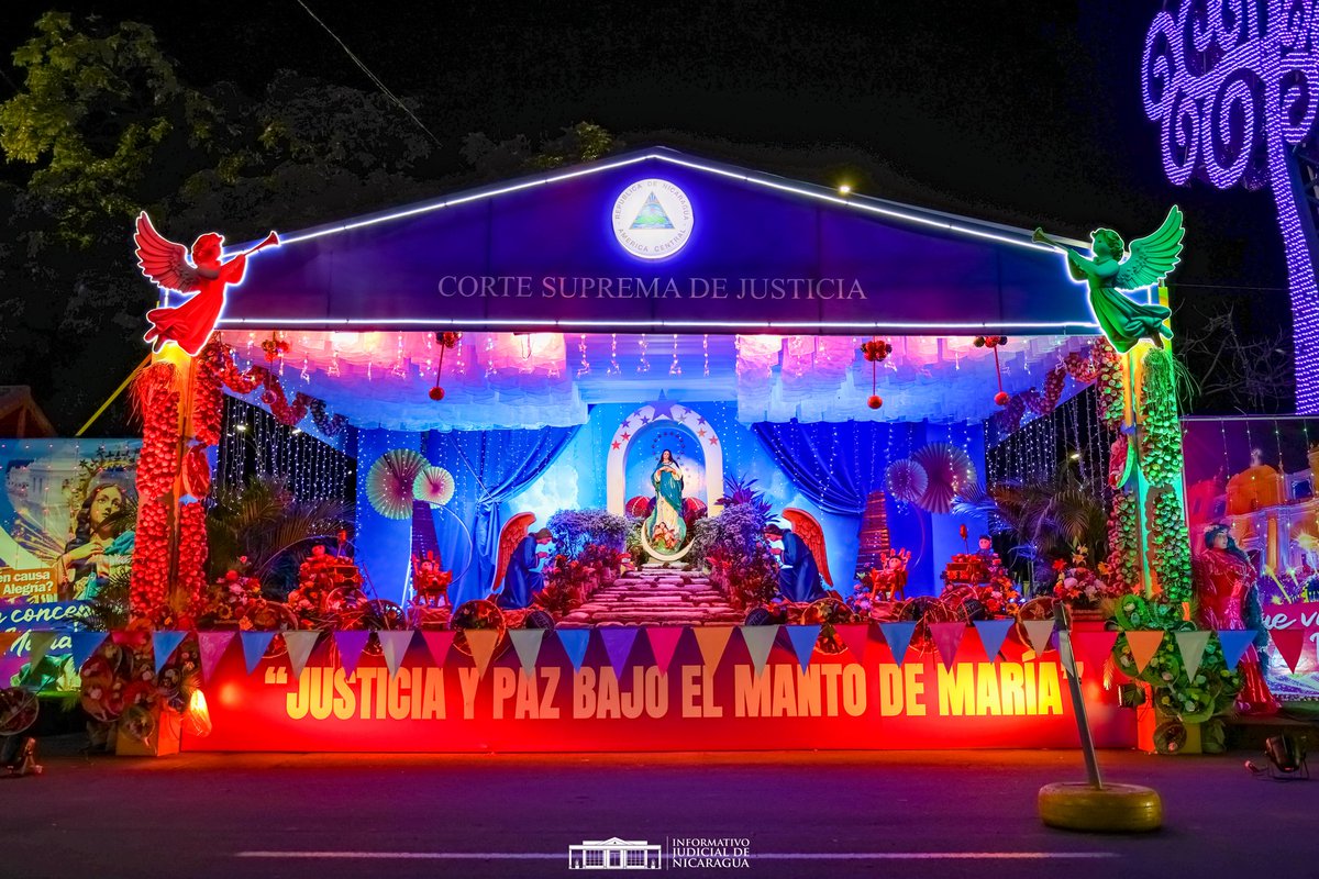 InformativoJNic's tweet photo. 🎊 Un espacio creado con amor para que las familias nicaragüenses disfruten, contemplen su belleza y se tomen las mejores selfies 📸 🤳.
#InmaculadaConcepcionDeMaria 
#ÓrganoJudicial 
#FeyTradicion 
#Nicaragua 
#purisima https://t.co/KAJrjvTVTi