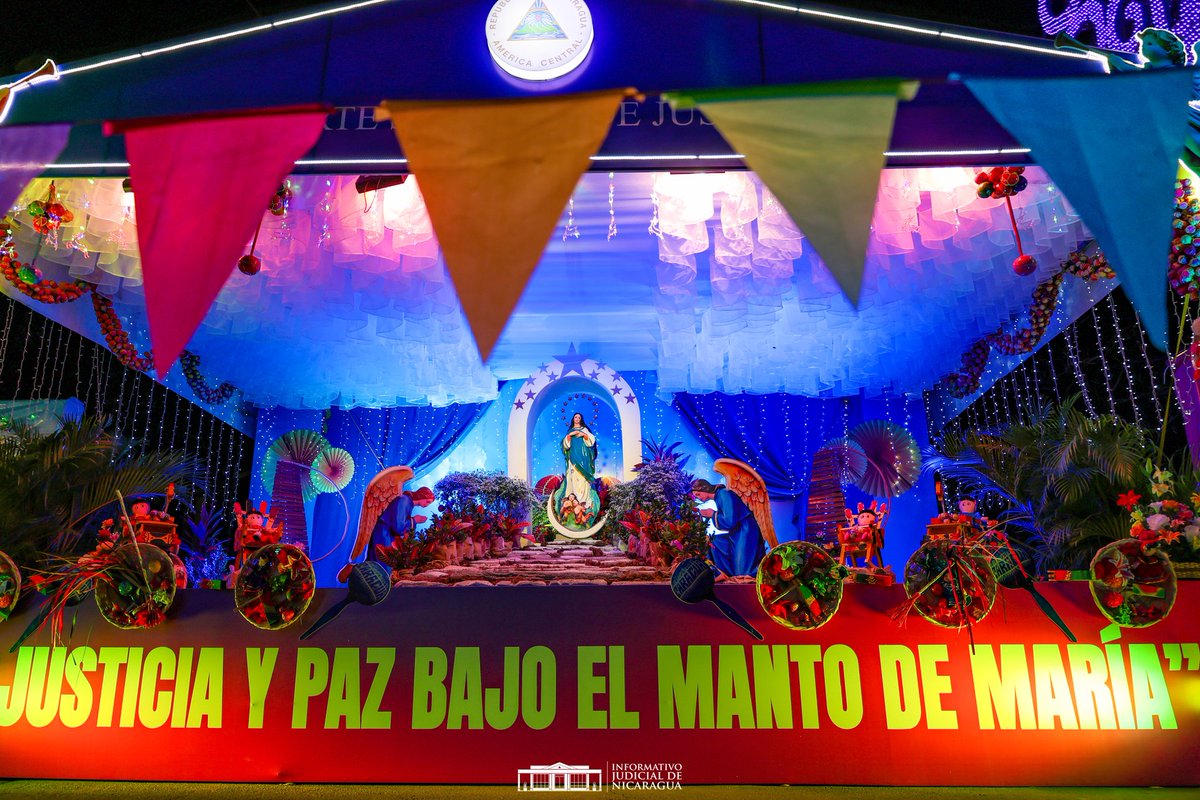 InformativoJNic's tweet photo. 🎊 Un espacio creado con amor para que las familias nicaragüenses disfruten, contemplen su belleza y se tomen las mejores selfies 📸 🤳.
#InmaculadaConcepcionDeMaria 
#ÓrganoJudicial 
#FeyTradicion 
#Nicaragua 
#purisima https://t.co/KAJrjvTVTi