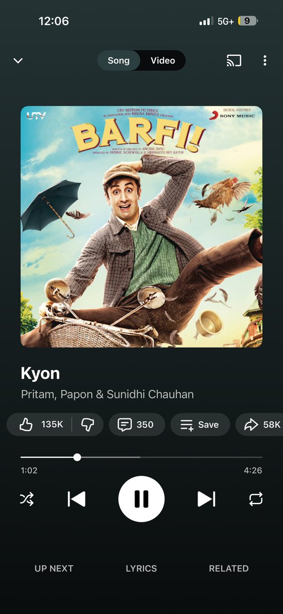 drazspeaks's tweet photo. Bollywood song of the day 🎼🎵🎶🎼🎵
Just pure bliss and underrated album
On a mid day , nice breezy weather, windows rolled down while going for a stroll
#pritham da 💕💕💕 https://t.co/1e7tXOcFKE