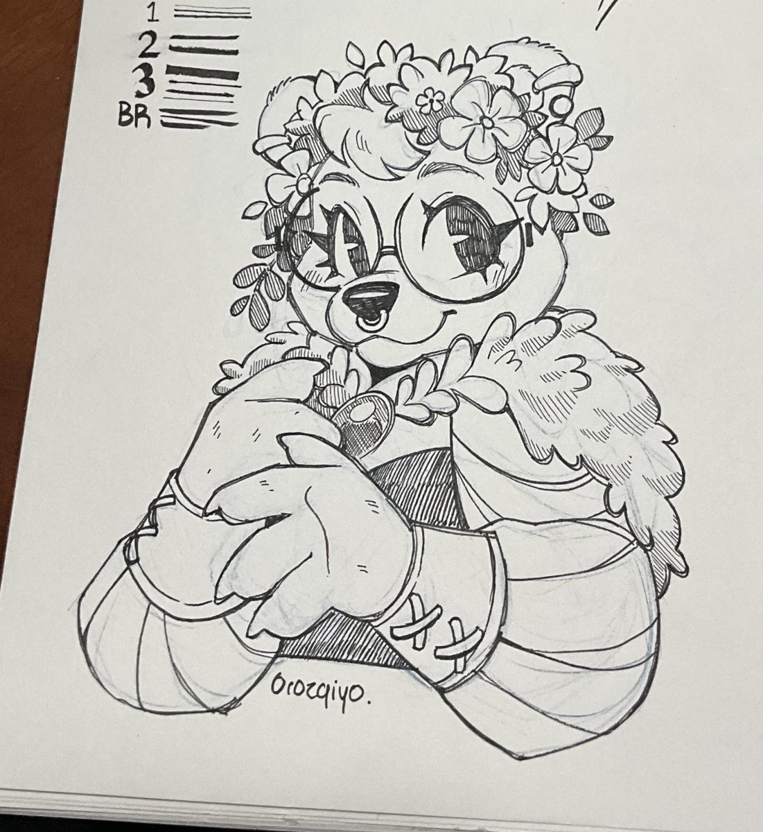 UrsaNebulosa's tweet image. Forgot to share my last badge I made for past #Confuror 
Lineart made on traditional💖