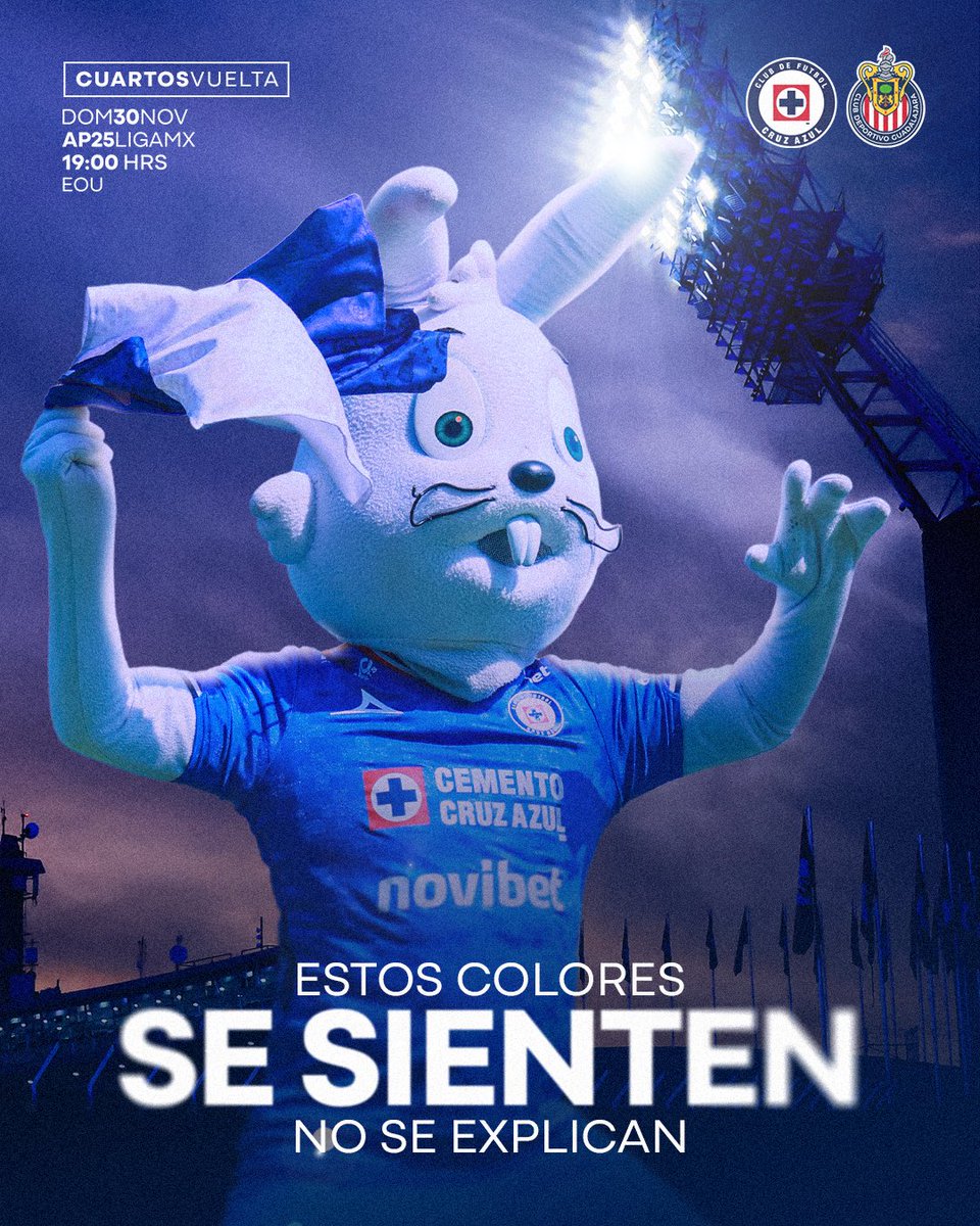¡Este domingo llenemos el
estadio de color y vibremos
con la pasión cementera! 💙🚂

¡Todos unidos en un
mismo sentimiento! 🫂

#AzulDePorVida