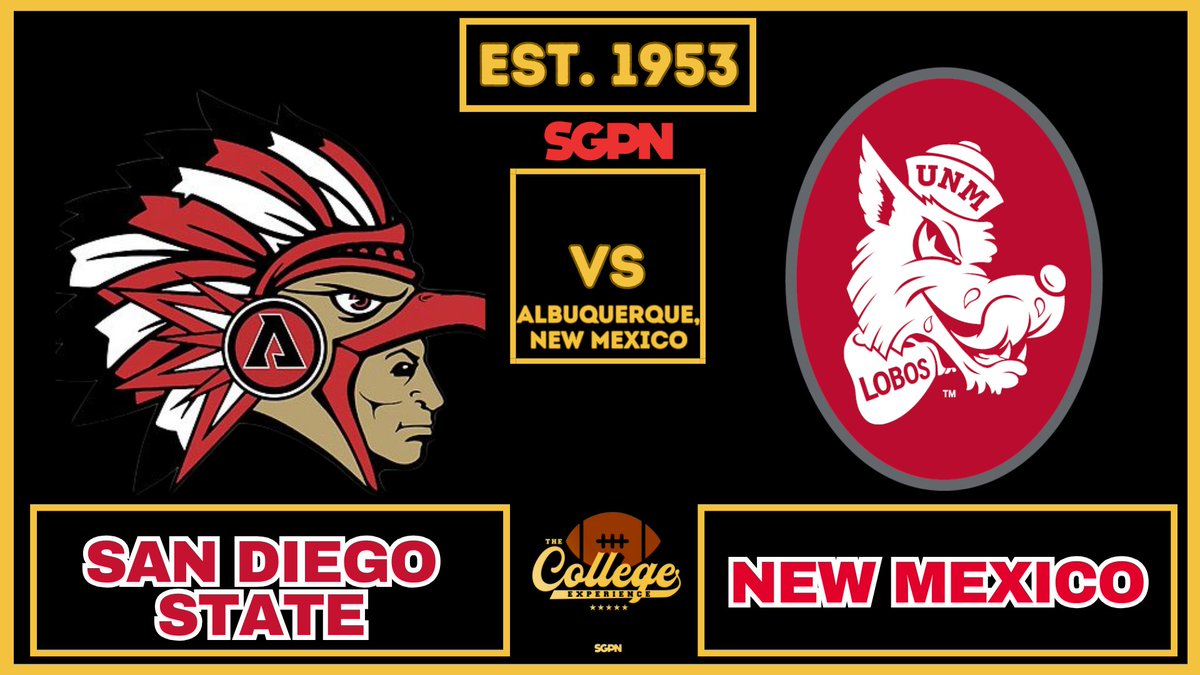 TCEonSGPN's tweet image. We got a fire #MountainWest matchup tonight with major Championship implications. Jason Eck and Sean Lewis are Wisconsin grads and now facing off for a trip to MWC Chip.

Who you got and score prediction?

#SanDiegoState #Aztecs #NewMexico #Lobos #CFB #CollegeFootball