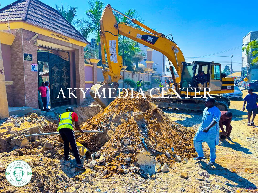 Abbale5's tweet image. All set for the expansion and dualization of Lamido Crescent. 

#AbbaIsWorking.
#AKYPPA