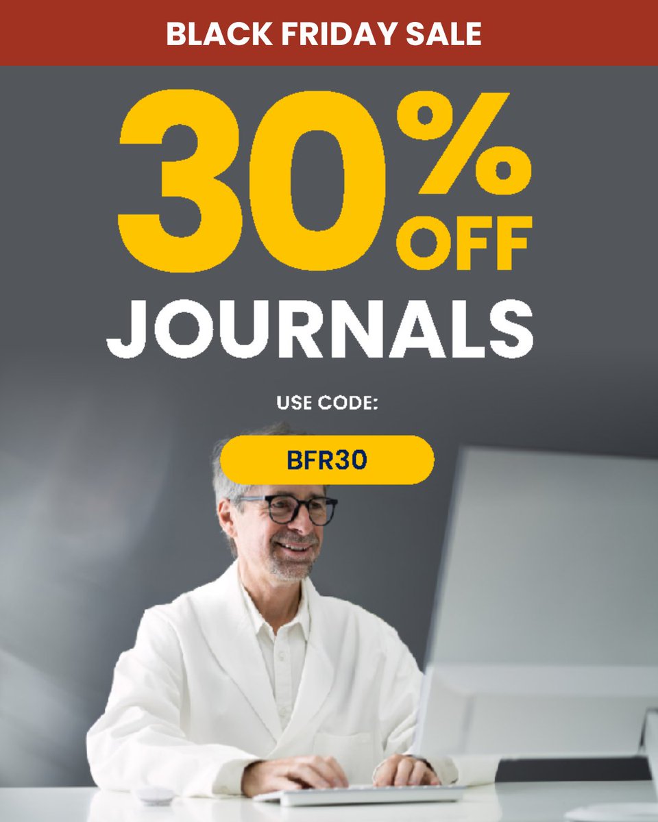 jbjs's tweet image. 🛍️ Black Friday Savings from JBJS

Save 30% on JBJS Journals — our complete collection of six journals, PLUS 24 print issues of The Journal of Bone &amp;amp; Joint Surgery, newly revamped as of November 19th.

Stay current with trusted, high-impact orthopaedic research at an unbeatable…