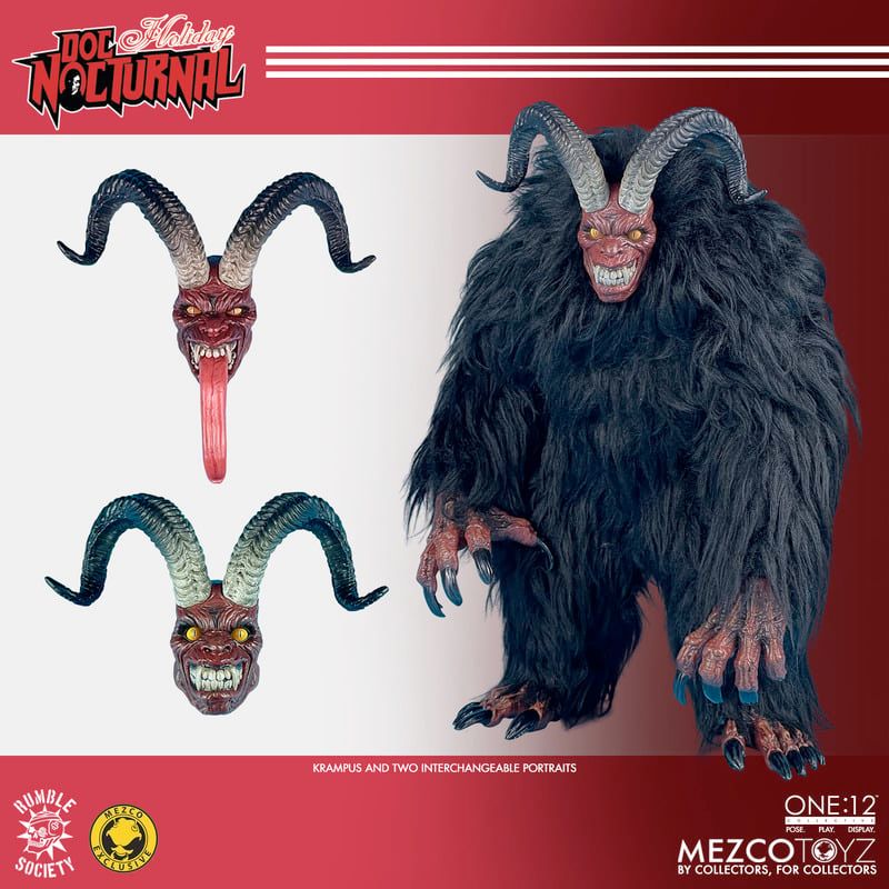 Mezco One:12 Doc Nocturnal & Krampus: Wicked Winter Boxed Set is