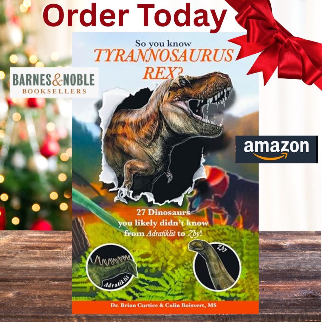 Fossilcrates's tweet image. Just in time for the Holidays!

“So You Know Tyrannosaurus rex? 27 Dinosaurs you likely didn’t know from Adratiklit to Zby” is a delightful compendium of lesser-known, but not less fascinating, dinosaurs from around the world.

 Buy at Amazon, Barnes &amp;amp; Noble, +

#FossilCrates