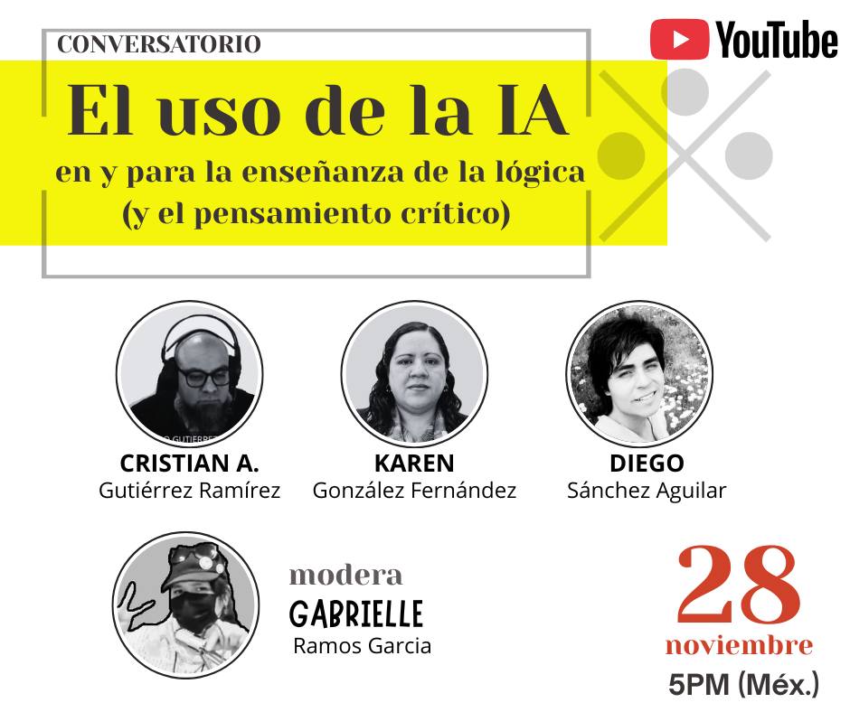 📢📢📢¡A MENOS DE DOS HORAS DE COMENZAR NUESTRO CONVERSATORIO! 📢📢📢

Alista tus preguntas y sintonízanos a través de nuestro canal de YouTube: youtube.com/@logicamx6380

¡Los esperamos! 💛❤️💛❤️💛❤️